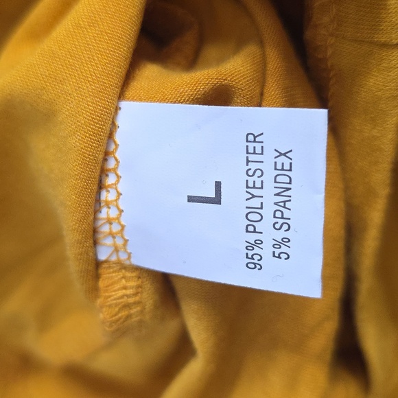 Boho Mustard Yellow Off-the-Shoulder Knot-Front Top - Picture 9 of 10